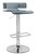 Gray And Silver Metal Swivel Low Back Adjustable Height Bar Chair N270-285446