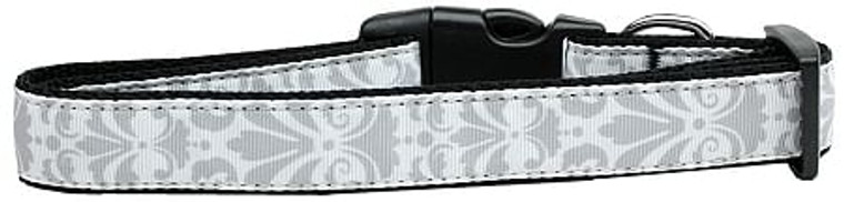 Damask Nylon Cat Collar Grey S528-125-205 CT