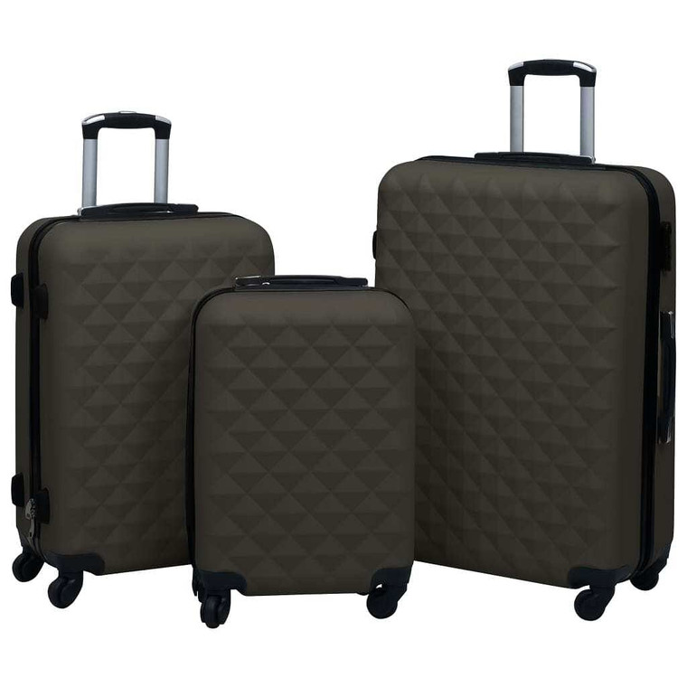 Hardcase Trolley Set 3 pcs Anthracite ABS A949-92417