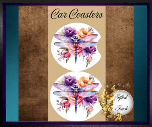 Dragonfly Car Coasters