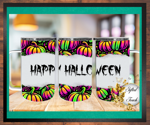 "Happy Halloween" Steel Mug