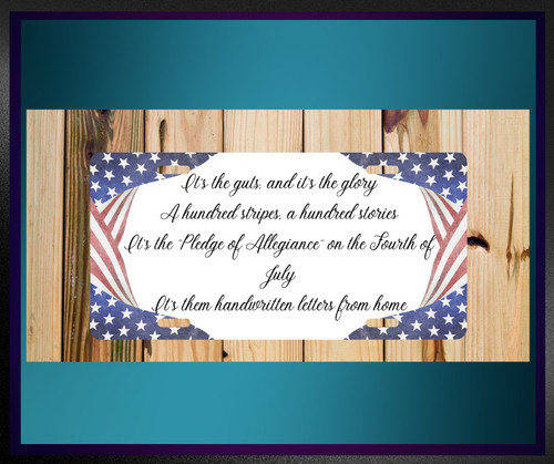 "It's the Guts" License Plate