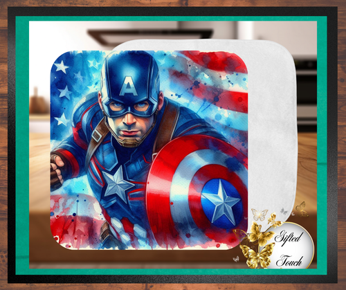 Captain America Washcloth