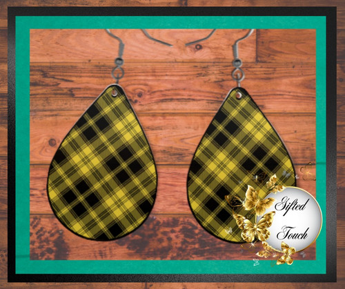 Buffalo Check Earrings