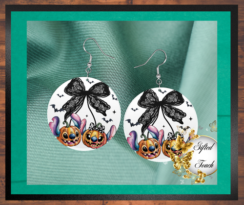 Stitch Halloween Earrings