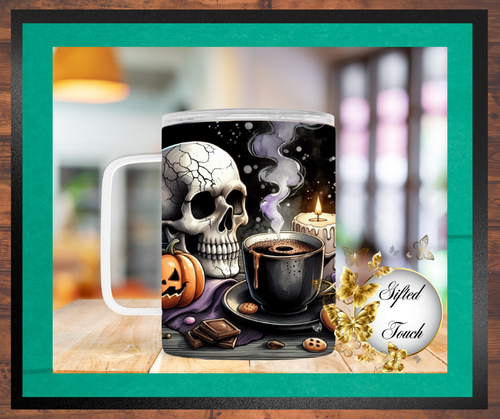 Skull & Coffee Steel Mug