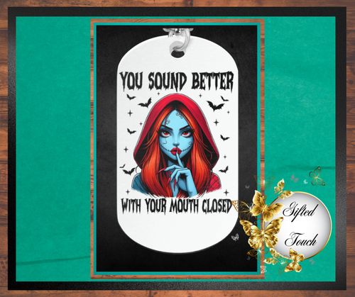 "You Sound Better" Dog Tag Necklace