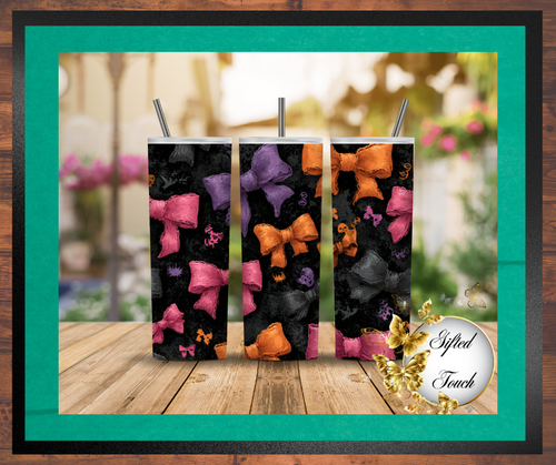 Halloween Bows Tumbler