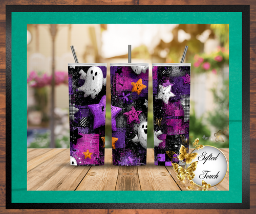 Purple Ghost Tumbler
