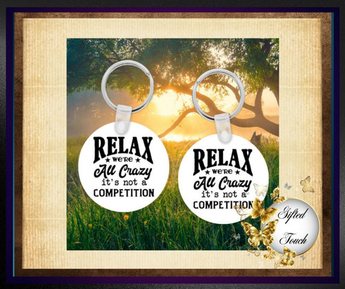 "Relax" Key Chain