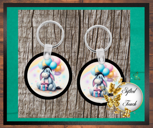 Birthday Eeyore Key Chain