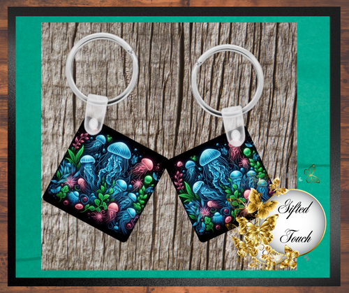 Jellyfish Key Chain