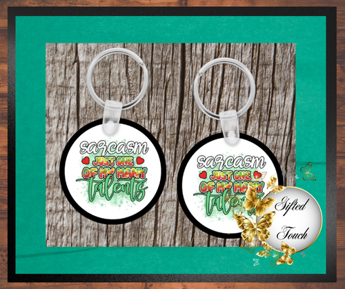 "Sarcasm" Key Chain