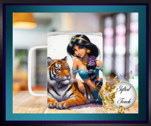 Jasmine & Raja Steel Mug