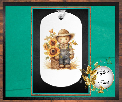 Scarecrow Dog Tag Necklace
