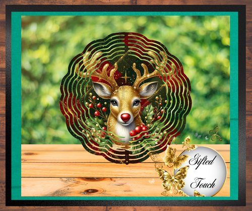 Rudolph Wind Spinner