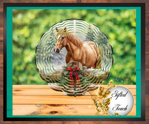 Winter Horse Wind Spinner