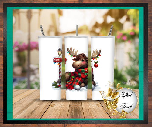 Christmas Moose Tumbler