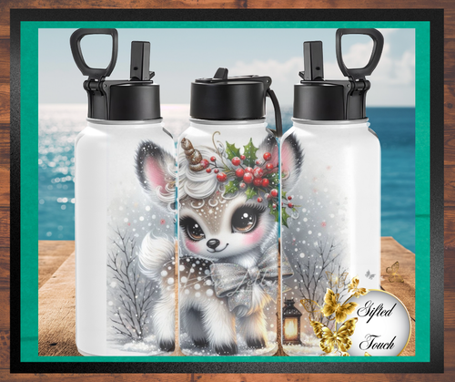 Adorable Reindeer Water Bottle