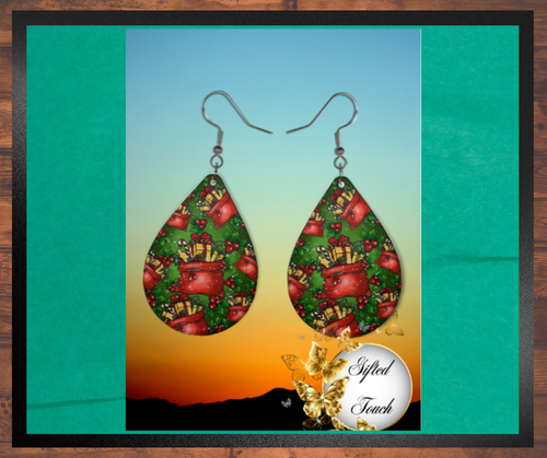 Santa Bag Earrings