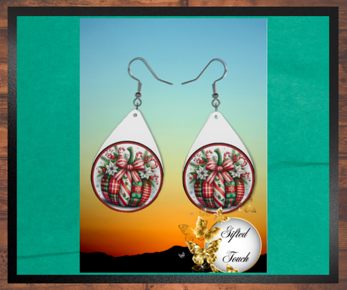 Patchwork Pumpkin Earrings