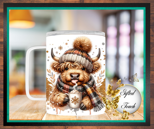 Winter Cow Steel Mug