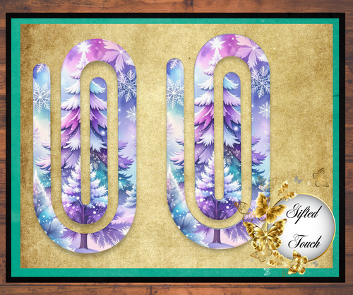 Purple Trees Paperclip