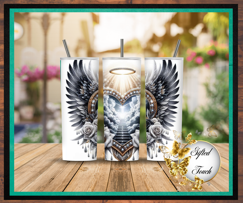 Heart & Wings Memorial Tumbler
