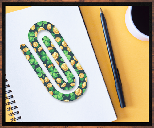 Clovers and Coins Paperclip