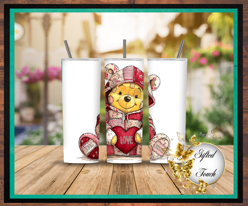 Patchwork Pooh Tumbler