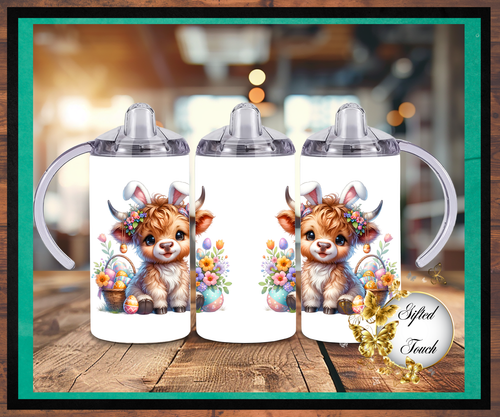 Easter Cow Sippy Cup