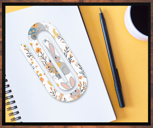 Vintage Bunny Paperclip