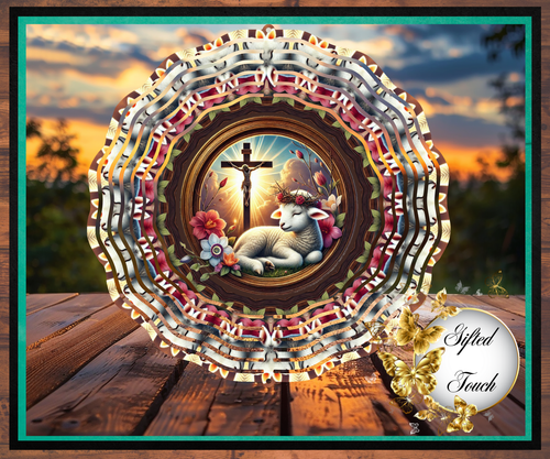 Easter Lamb Wind Spinner