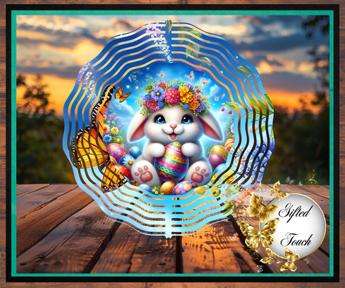 Bunny & Butterfly Wind Spinner