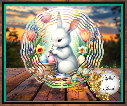 Easter Bunny Wind Spinner