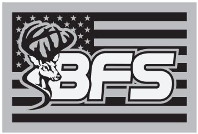 Buck Fever Grey Flag Sticker