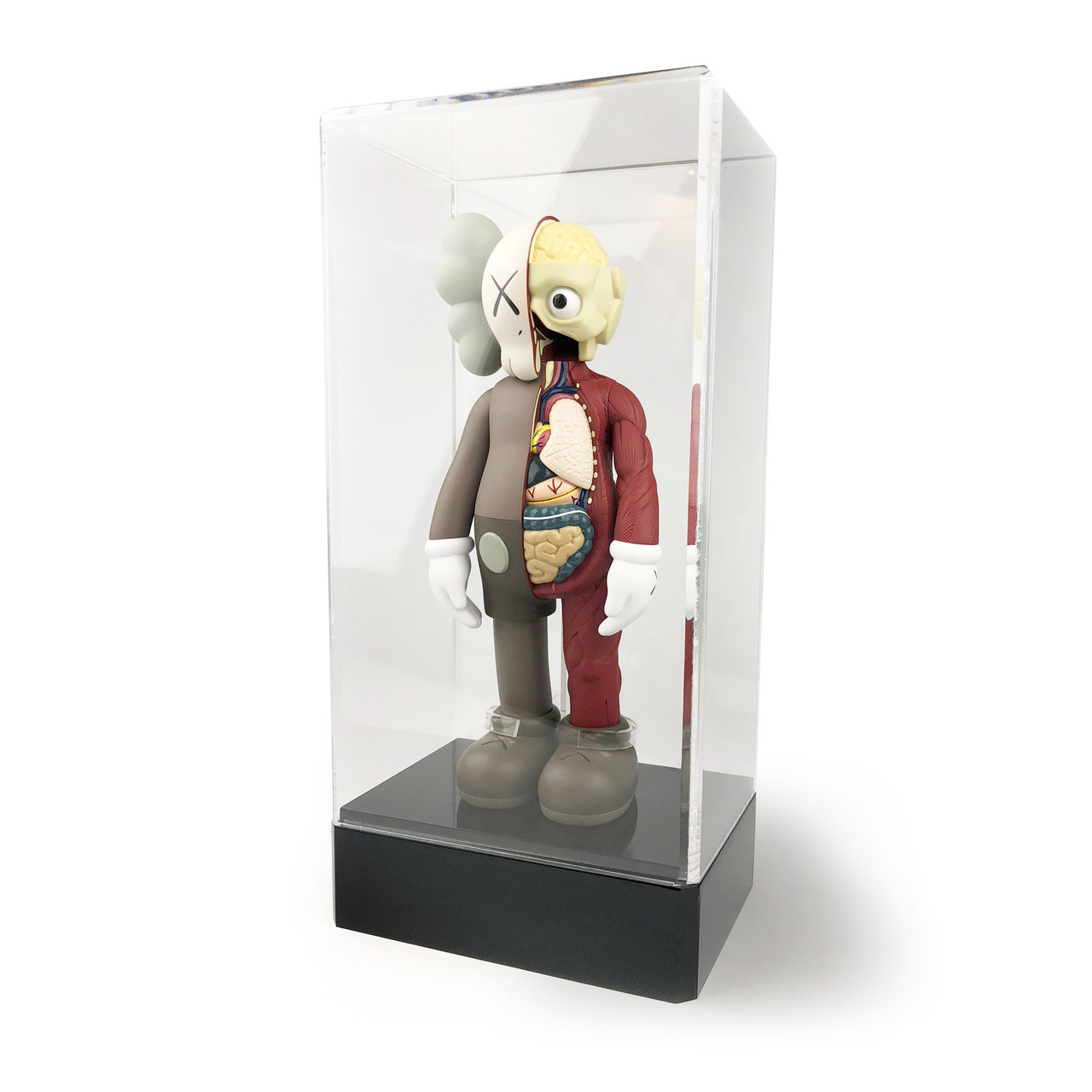 KAWS Brown Flayed Companion in Custom Acrylic Display - Russell Brightwell