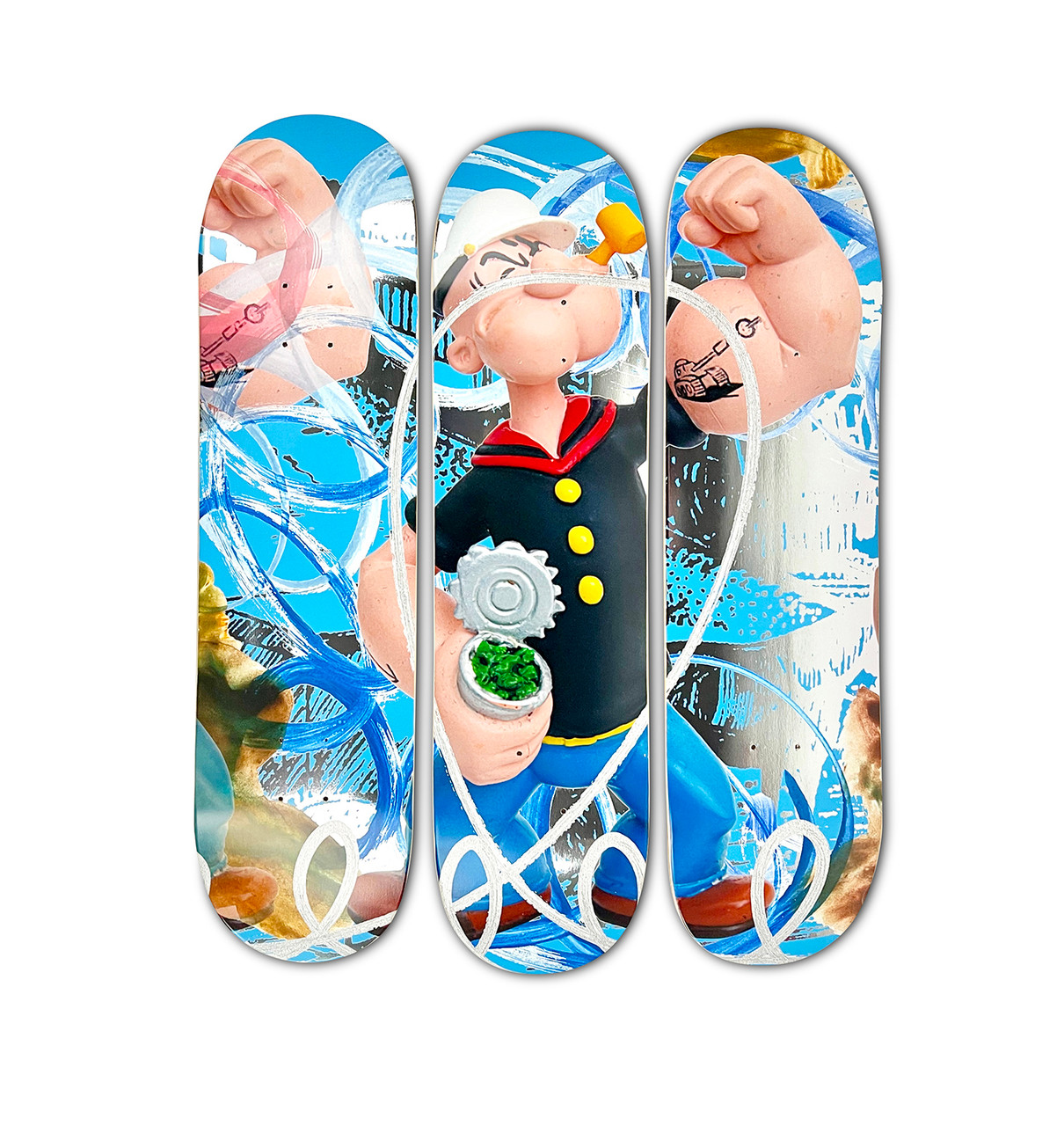 Popeye Skateboard 2021, Jeff Koons - Russell Brightwell