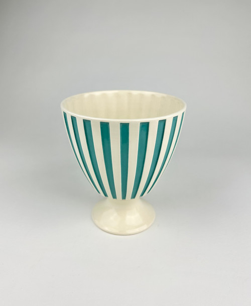 Hornsea Pottery Doric Turquoise and White Footed Vase