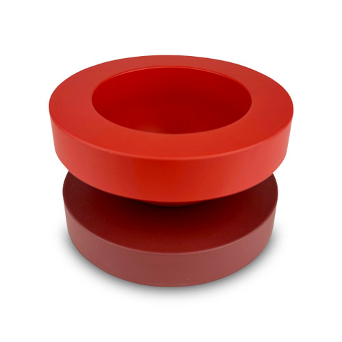 Ettore Sottsass Basilico Compote 142 Geranium Red + Reddish Brown
