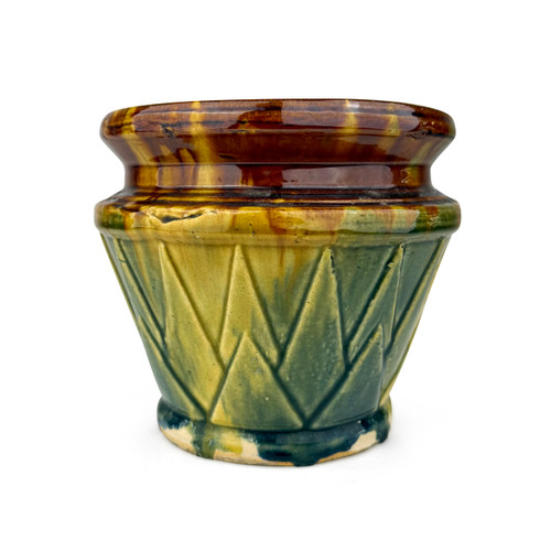 Pair Brush-McCoy Pottery Onyx Glaze Jardiniere