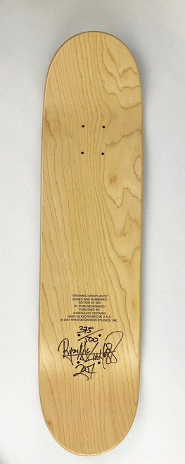 Growing Handplants” Ryan McGinness Skateboard Deck - Russell