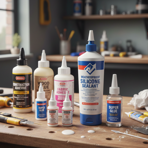 Silicone, colle, adesivi