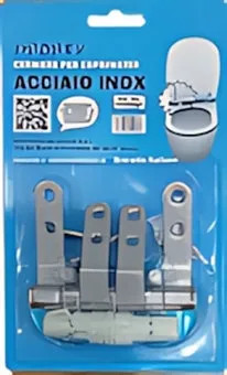 BUSTINA FISSAGGIO WC CERNIERA ACCIAIO INOX UNIVERSALE