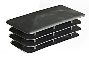 PUNTALE COPRITESTA RETTANGOLARE ALETTATO 15x30