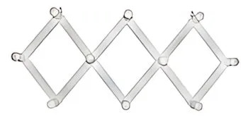 APPENDIABITO LEGNO ESTENSIBILE 7 POSTI BIANCO