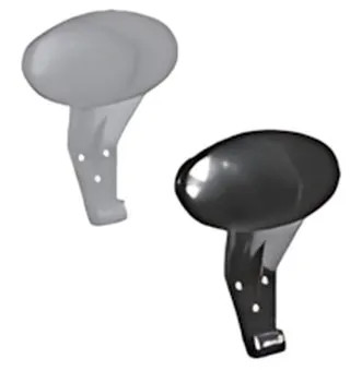 APPENDIABITO PLASTICA OVALE BIANCO