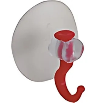 GANCIO A VENTOSA TRASPARENTE