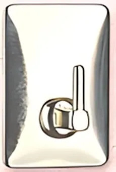 GANCIO FERMATENDINA PER TENDA ADESIVO DI METALLO BIANCO