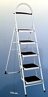 SGABELLO SCALA 5 GRADINI SICURO ORGINAL M.Italy